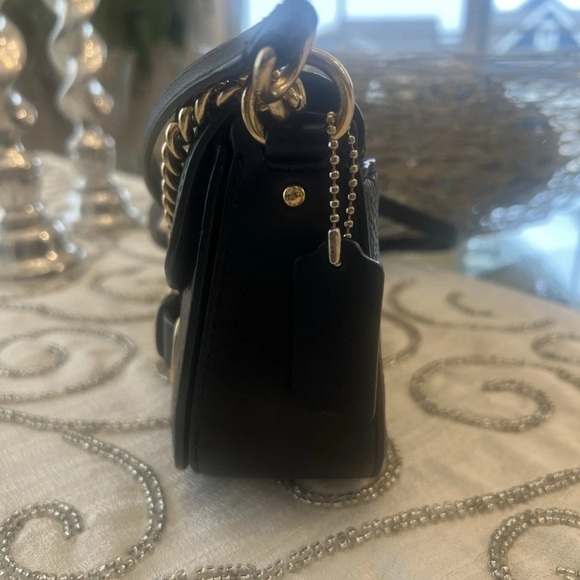 Coach Blake 20 Crossbody Black Pebbled Leather Gold Hardware - Picture 6 of 8